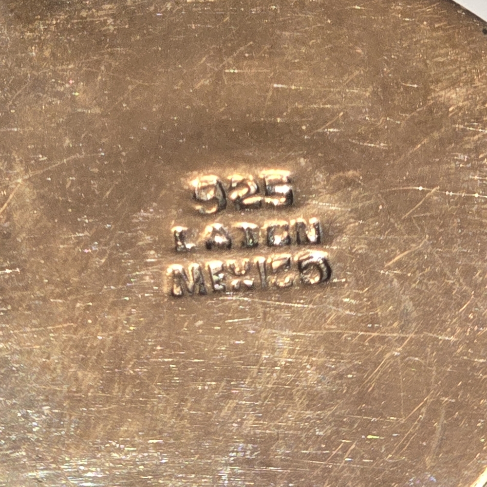 Taxco Silver and Gold Earrings - Picture 7 of 7